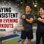 staying consistent with evening workouts in punggol